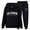 Black, variant on Women'S Sweatsuits 2 Piece Outfits - Long Sleeve Hoodie With Sweatpants Set Matching Sets Women Clothing Fall Leisure Wear Sets for Women