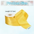 thumbnail image 2 of Uxcell 2 Inch 10 Yard Satin Ribbon Grosgrain Thin Solid Silk Wedding Bouquet Ribbon for Valentine's Day Gift Wrapping Cake Box Bows, Ginger Yellow, 2 of 7
