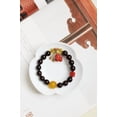 thumbnail image 4 of DAOZEN Zitan Bead Bracelet with Cinnabar, Agate, Sterling Silver, Laoshan Sandalwood and Citrine Accents, 4 of 10