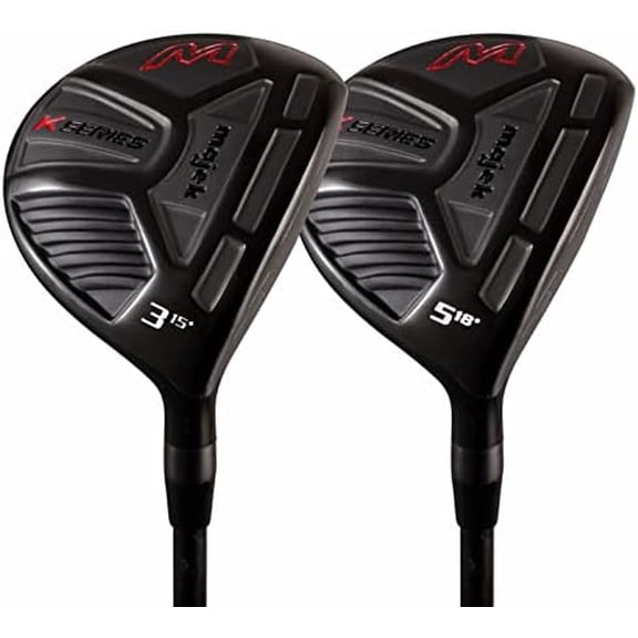 Senior Mens  K Series Metal Fairway 3 5 Wood Set Golf Clubs Right Handed A Flex Black Pro Velvet Grips$$Sport & Recreation Other