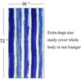 thumbnail image 4 of z Oversized Terry Beach Towel 36 x 72 in Soft Extra Large Big Pool Swim Towels for Adult, 4 of 4
