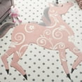 thumbnail image 3 of Safavieh Carousel Kids Dalach Unicorn Area Rug, 3 of 9