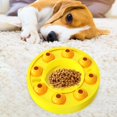 thumbnail image 4 of Rompecabezas de comida para perros Dispensador de golosinas de IQ Dispensador de alimentación interactivo para entrenamiento y enriquecimiento - amarillo Sunnimix alimentador de juegos de entrenamiento, 4 of 7