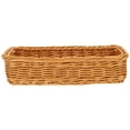 thumbnail image 3 of Tersarium Woven Fruit Basket Bread Basket Imitation Wicker Fruit Bowl Container Rattan Tray Candy Serving Basket Hyacinth Storage for Snacks, 3 of 11
