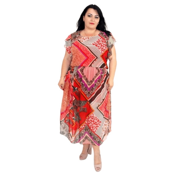 Long Dress With Elasticated Waist