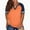 Orange, variant on Ruimatai Women's Summer Casual Short Sleeve Tops Large Size Fashion Crew Neck Blouse Comfortable Stretchy Trendy T-Shirt For Women