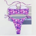 thumbnail image 6 of Gaecuw Women Bikini Set for Women 2 Piece Bathing Suits Set for Women Sleeveless Swimwear Top High Waisted Thong Briefs Swim Bottom Slip On Closure Swimsuits Abstract Print Bathing Suits Beachwear, 6 of 6