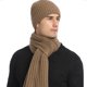 thumbnail image 5 of Gorros de invierno, bufandas para hombre con guantes para pantalla táctil, conjunto de gorros y guantes térmicos cálidos para hombre, 5 of 5