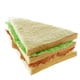 thumbnail image 1 of Pan artificial de imitación, modelo decorativo para cafetería y panadería. Sandwich, 1 of 9