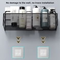thumbnail image 3 of Advancent Cesta de almacenamiento para baño, soporte organizador de pared, estante para condimentos, inodoro de organización extraíble Juegos de accesorios de baño, 3 of 6