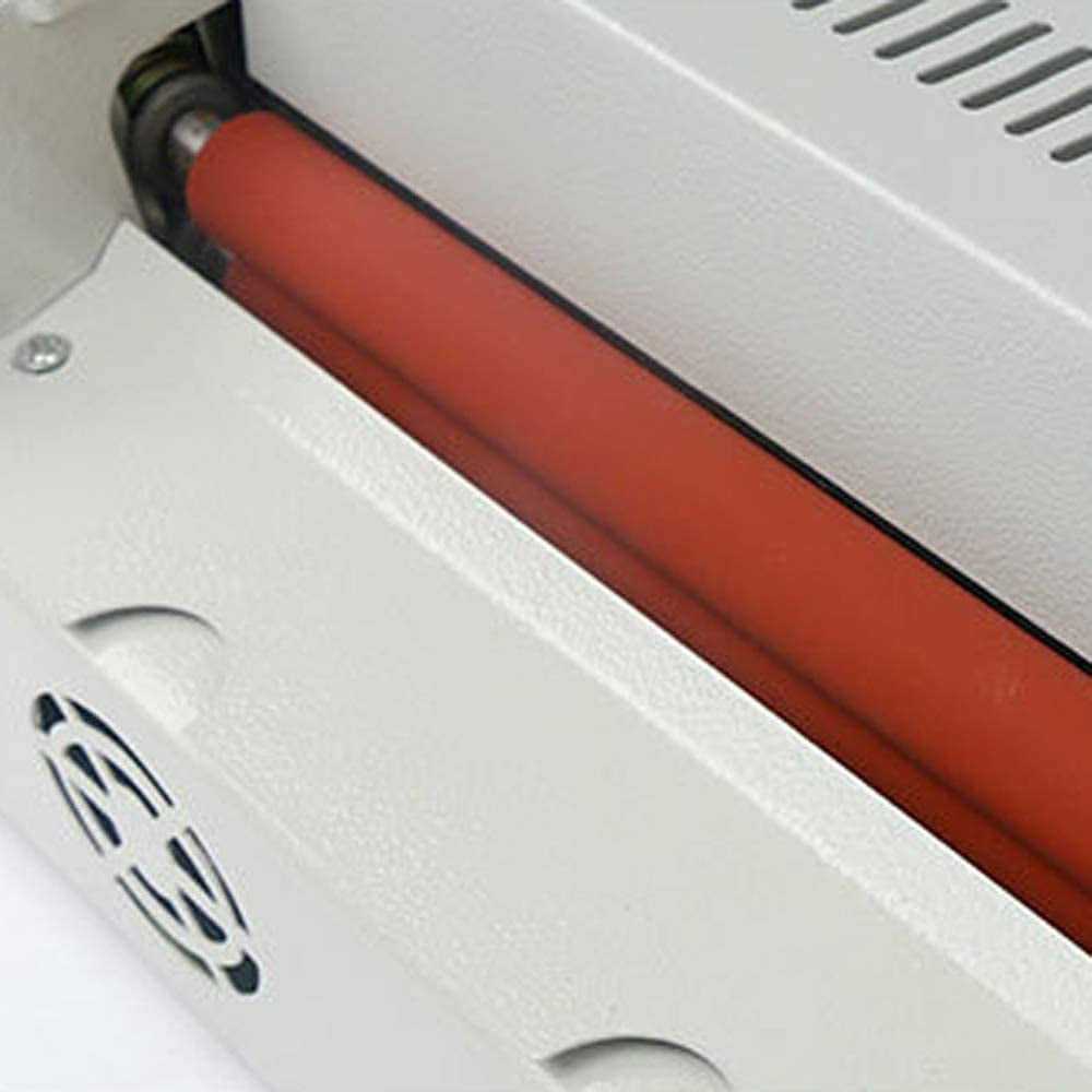 Fichiouy Hot & Cold Roll Laminator Machine 4 Rollers Laminating Machine A3 A4 for Home Office White