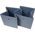 Mainstays Collapsible Fabric Cube Storage Bins (10.5" x 10.5"), Set of