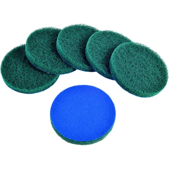 WTYYC 6-Pack Replacement Scrub Pads, Super Abrasive, Green (5 Inch)