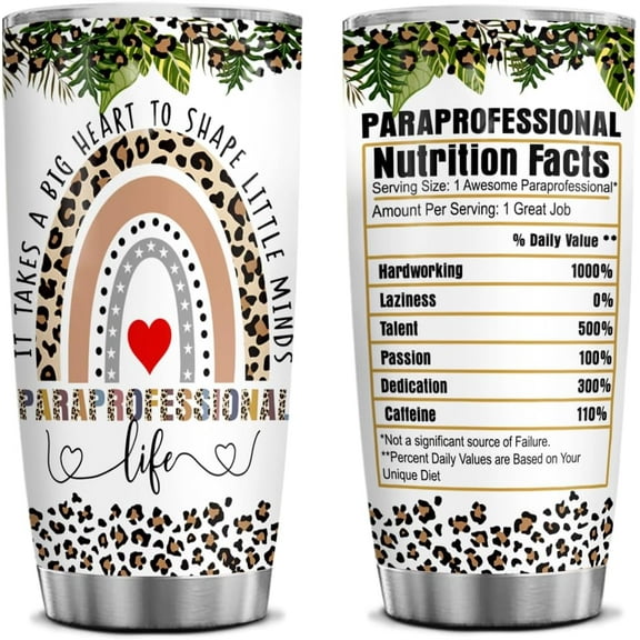 Bulk Paraprofessional Appreciation Gifts, Gifts For Paraprofessionals, 20 Oz Paraeducator Tumbler, Christmas Mugs As Teacher Gifts For Para Appreciation, Must Have Supplies For Paraprofessionals