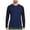 Navy, variant on Diufon Mens Long Sleeve Shirts Casual Soft Athletic Tee Shirt Lightweight Color Block Crewneck Tops