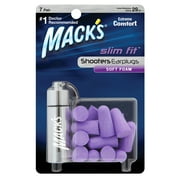 Macks Slim Fit Soft Foam Shooting Earplugs, 7 Pair with Travel Case  Small Ear Plugs for Hunting, Tactical, Target, Skeet and Trap Shooting | Made in USA