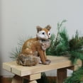 thumbnail image 3 of Northlight Plush Sitting Fox Figure Animal Decoration - 10.25", 3 of 3