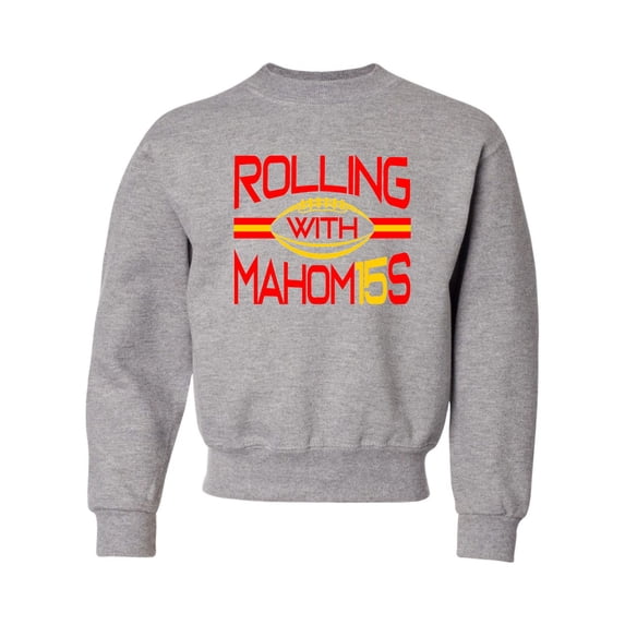Youth Rolling With Mahom15s Crewneck Sweatshirt