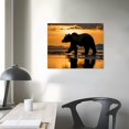 thumbnail image 4 of Acheng Brown Bear, Lake Clark, Alaska Canvas Wall Art Print, Bear Artwork 16x12in, 4 of 6