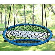 KL KLB Sport Spider Web Chair Swing 35 Inch Outdoor Tree Swing for Adults Kids with 2 Hanging Straps and Adjustable Ropes