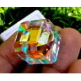 thumbnail image 2 of 70+ CT Seven Color Fantasy Cut Cube Quartz Blue Magical Mystic Rainbow Glass Pendant Stone Loose Gemstone for Stone Shape Making, 2 of 2