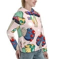 thumbnail image 6 of Haiem Mushroom for Women's Fashion Hoodies & Sweatshirts with Kangaroo Pocket,Hooded Sweatshirt with Eye-catching Drawstrings-Small, 6 of 7