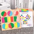 thumbnail image 1 of Jigsaw Board Wood Puzzle Kid Creative Diy Toy Tangram Color Puzzle Model Puzzle Fold Magic Puzzle Fidget Iq Puzzle Light Toys For Kid Puzzle 1000 Pieces Christmas Gift, 1 of 5