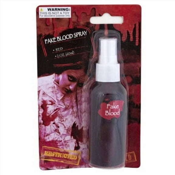 Fake Blood Spray Red Makeup Vampire Blood Bite Zombies Softball Player Halloween Costume Party Dress Up Cosplay Props Set Thriller Scream Pack of 2