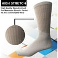thumbnail image 2 of Yacht & Smith Big And Tall Mens Sport Crew Socks Wholesale Bulk (King Size) Socks, by SOCKS'NBULK (12 Pairs White, Mens King Size 13-16 (Shoe Size 12-15)), 2 of 7