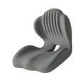 thumbnail image 3 of Cojín para silla de oficina, almohada de apoyo lumbar, cómodo cojín ergonómico para asiento y respaldo para sentarse durante largos períodos en la Gris, 3 of 10