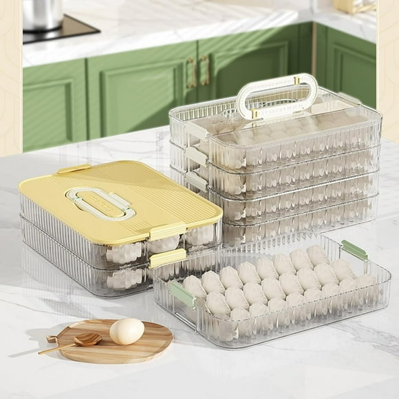 Clearance Deli Container for Fridge Storage Box With Lid For Freezer Practical Dumpling Freezing Container Efficient And Space Saving Food Organizer