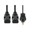 thumbnail image 3 of StarTech.com PXT101Y 6 ft. Standard Y Computer Power Cord NEMA 5-15P to 2x C13, 3 of 9
