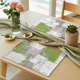 thumbnail image 3 of Sage Green Gray Block Placemats Set of 4 Abstract Art Place Mats Table Mats Kitchen Dining Home Outdoor Party Table Decoration, 3 of 9