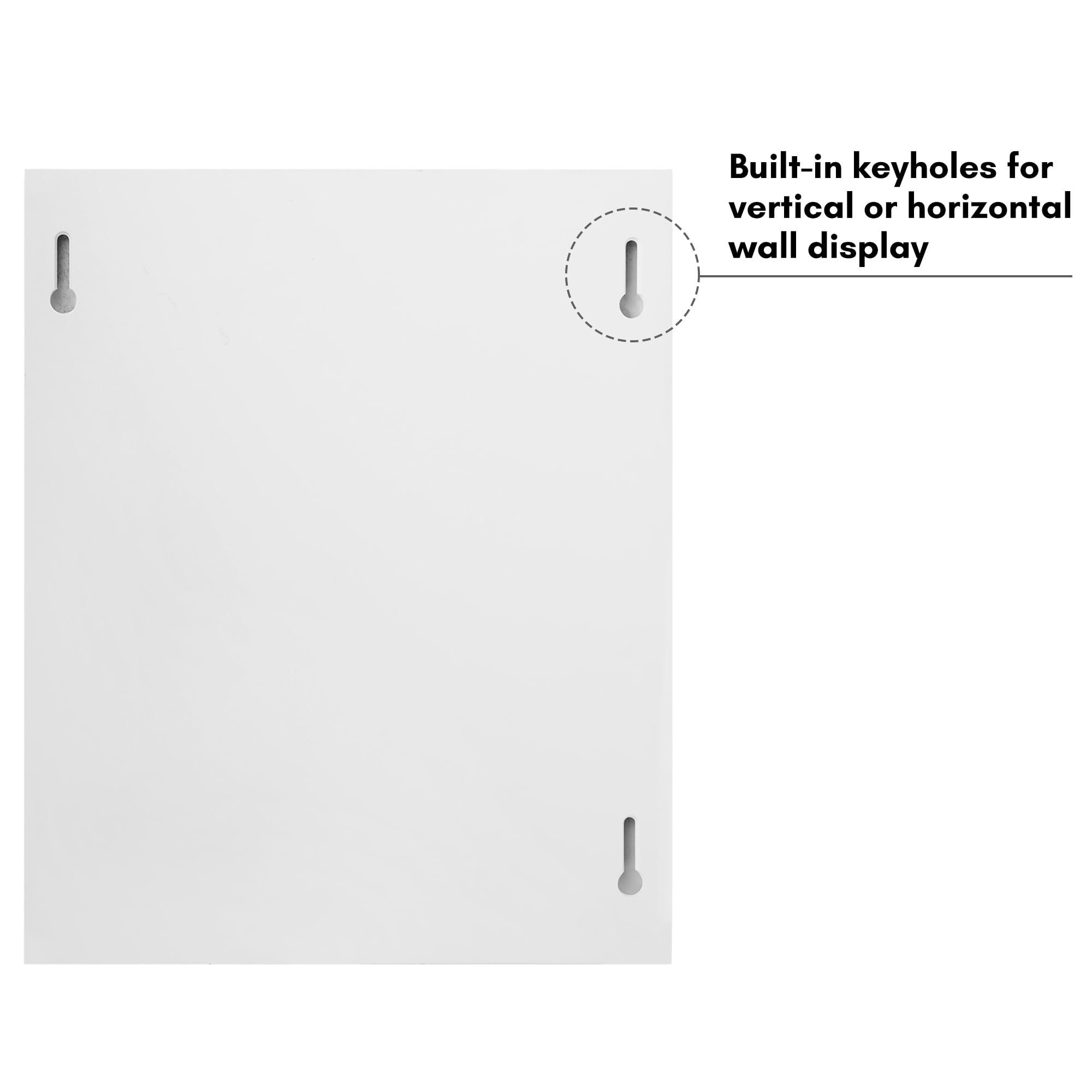 Americanflat 8.5x11 Kids Art Frame Holds 25 Artworks Slide Artworks One Storage Mini Molding - White