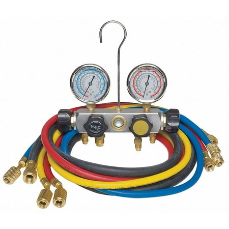 

Dayton Manifold Gauge Set 4 Valve 4 Hoses 4PDG2