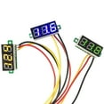 thumbnail image 4 of 3-Wires Mini DC 0-100V 0.28" 3-Digital Voltmeter LED Voltage Panel Meter 5pcs, 4 of 9