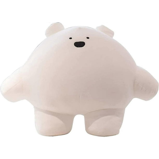 9 inch Cute Bear Plush Stuffed Animal Body Pillow Fat Cartoon Cylindrical Body Pillows for Kids, Super Soft Hugging Toy Gifts for Bedding, Kids Sleepi