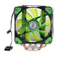 thumbnail image 2 of Radiador de CPU Ventidor de refrigeración cm 4 Tubos de para computadora # 2 verde perfke Enfriador de CPU de aluminio, 2 of 9