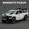 thumbnail image 1 of 1:32 Dodge RAM 1000 TRX Mammoth Picku coche en miniatura de aleación sonido y luz tirar hacia atrás juguete para niños coleccionables regalo de cumpleaños,BLANCO, 1 of 6