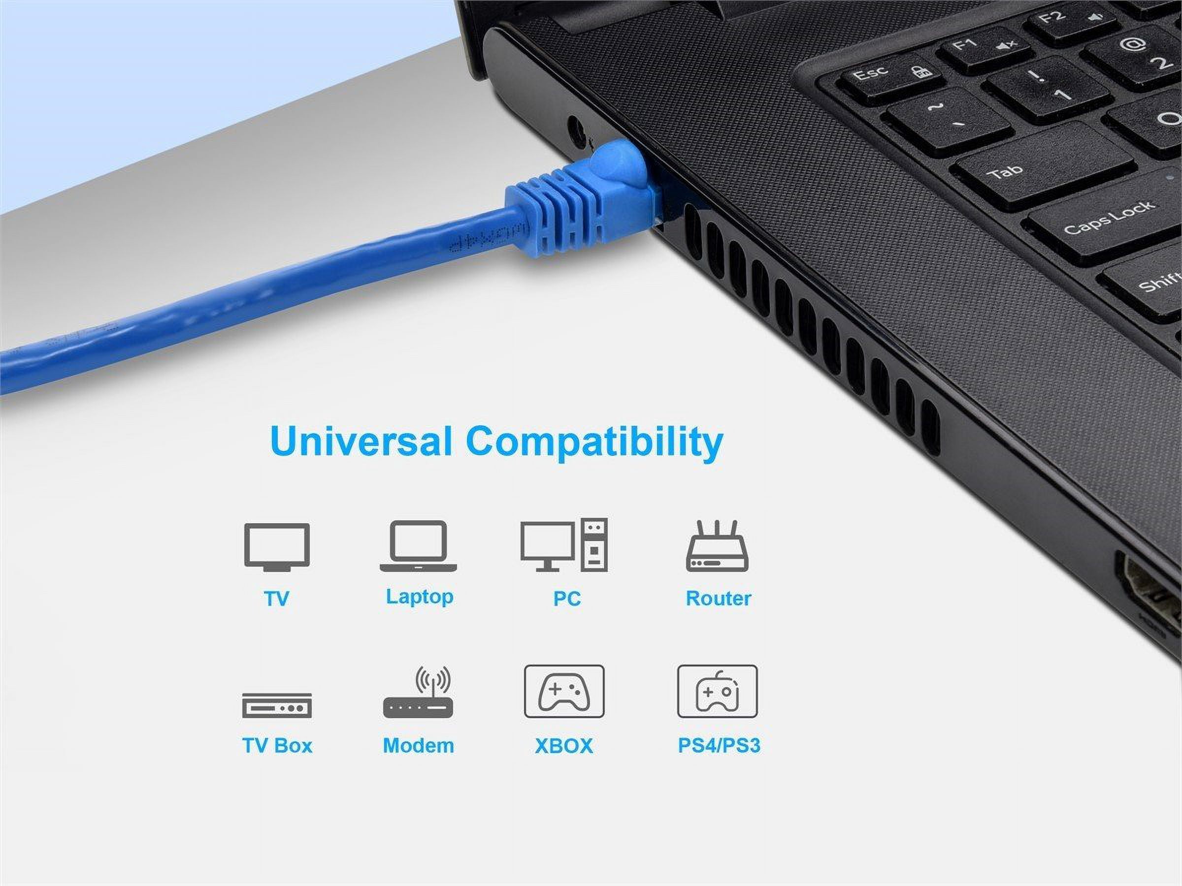 Monoprice Cat6 24AWG UTP Ethernet Network Patch Cable 100ft Blue