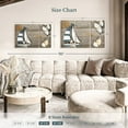 thumbnail image 3 of Elephant Stock Toy Sailboat Wall Art - Horizontal Multi Panel Canvas - Living Room Wall Decor - Nautical Multi Panel - Blue And Gray Decor - 38" x 24", 3 of 4