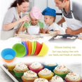 thumbnail image 5 of Silicone Cupcake Baking Cups 6 Pack, Reusable Non-stick Muffin Cupcake Liners Holders Set For Party Halloween Christmas, Easy Clean Pastry Muffin Mo, 5 of 5
