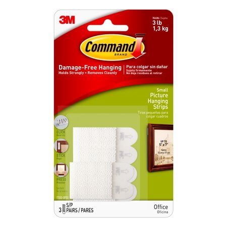 

Command picture hanging strips small 3.0 ct 3 pack