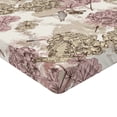 thumbnail image 4 of Ambesonne Birds and Nature Fitted Sheet, Hummingbirds Flora, Twin Size, Pastel Yellow Pale Pink, 4 of 5