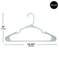 thumbnail image 3 of (7 pack) Mainstays Plastic Notched Adult Hangers for Any Clothing Type, Arctic White 6 Count, 3 of 5