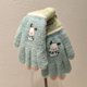thumbnail image 1 of Guantes Sanrio para niños, guantes de invierno con medio dedo, guantes sin dedos para niñas, dibujos animados, estudiantes de escuela primaria, escritura, 1 of 5