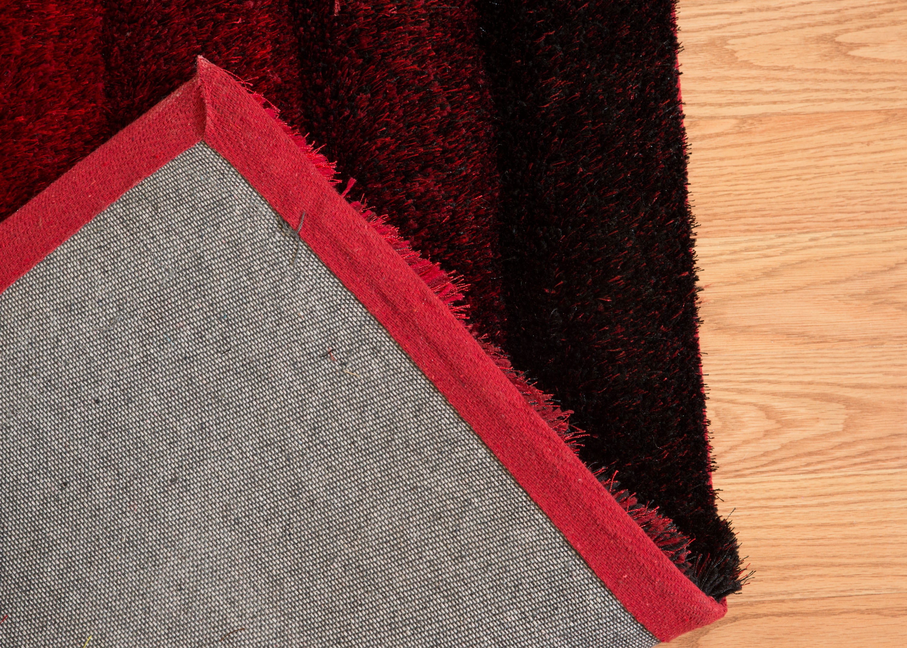 United Weavers Veria Doux Shag Geometric Accent Rug, Red, 1'10" X 3'