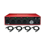 Focusrite Scarlett 18i8 3rd Gen 18x8 USB Audio Interface with XLR Cables