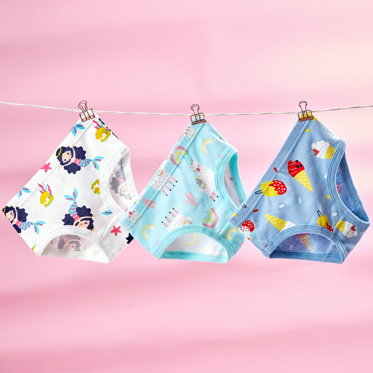 SYNPOS Girls Underwear 100% Cotton Underwear for Girls Breathable Toddler  Girl Underpants Comfort Baby Girls Panties 6 Packs 