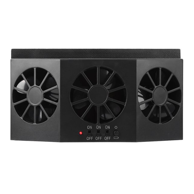 Ventilador de refrigeración portátil para automóvil ventilador de ventilación de aire para automóvil ABS ventilador para automóvil ventilador solar para automóvil para ANGGREK Otros
